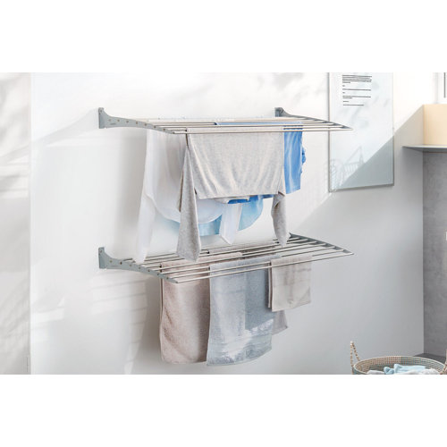 Rebrilliant Folding WallMounted Drying Rack Wayfair.co.uk